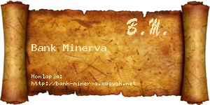 Bank Minerva névjegykártya